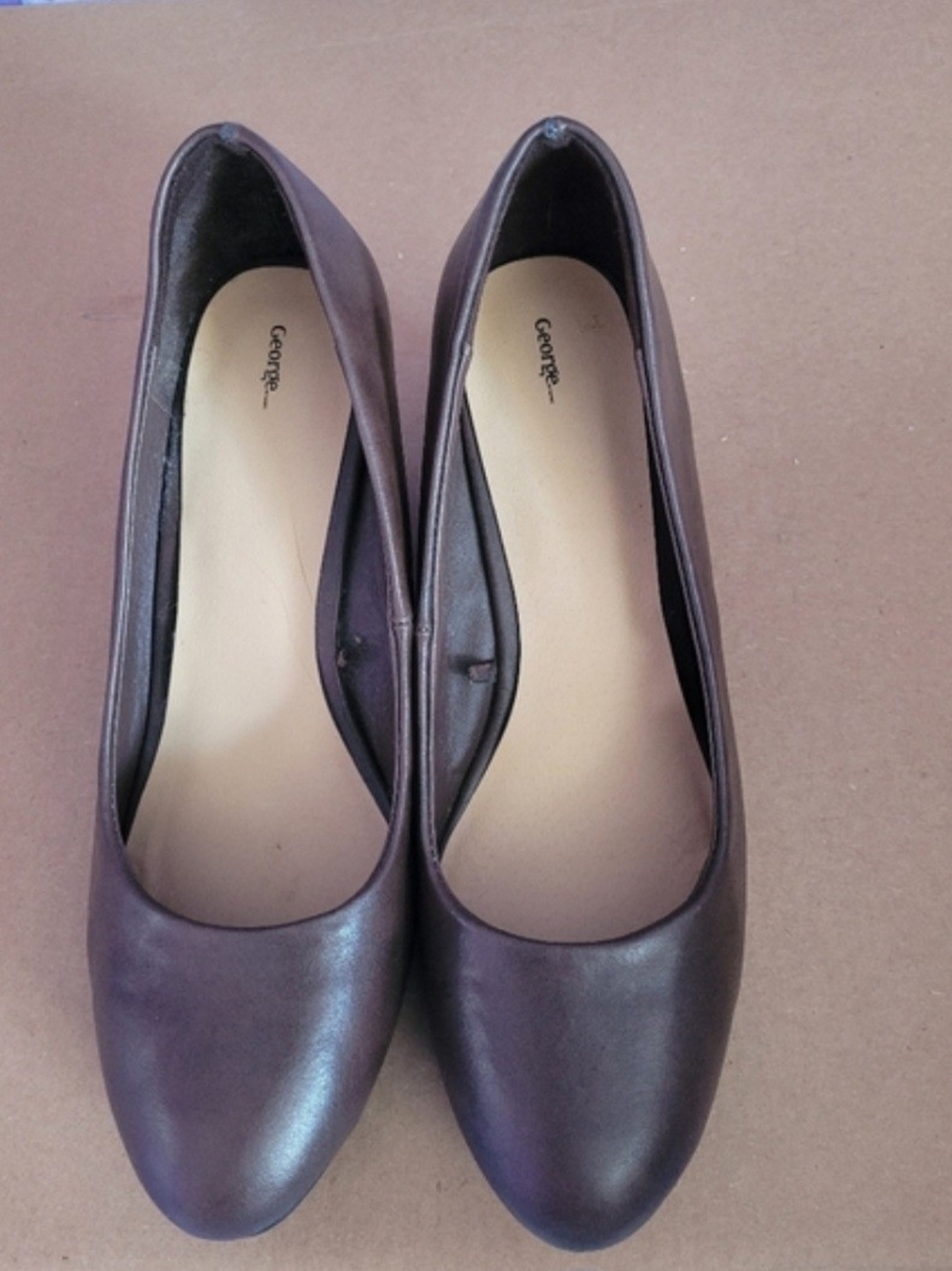 🍁 2/$40 George Women's Brown Dress Shoes